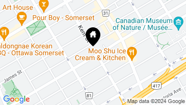 Map of 428 KENT STREET, Ottawa Ontario, K2P2B3