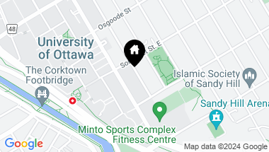 Map of 460 NELSON STREET, Ottawa Ontario, K1N7S8
