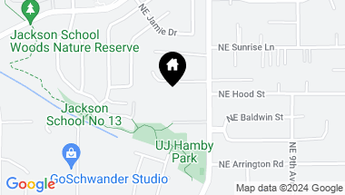 Map of 660 NE Hood CT, Hillsboro OR, 97124