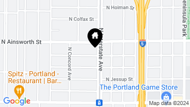 Map of 1515 N SIMPSON ST, Portland OR, 97217