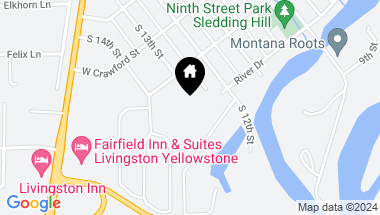 Map of 704 S 13th Street, Livingston MT, 59047
