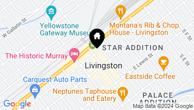Map of 118 N Main Street, Livingston MT, 59047
