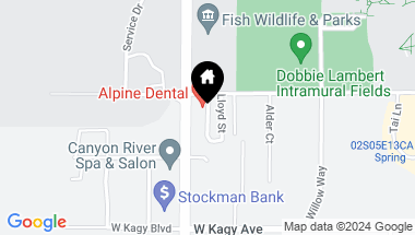 Map of 1704 Lincoln Street A2, Bozeman MT, 59715