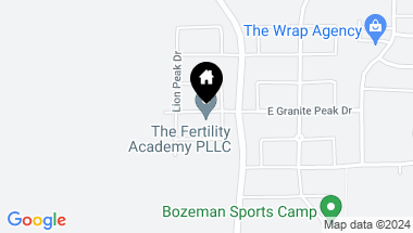 Map of 72 W Granite Peak Drive, Bozeman MT, 59718