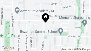 Map of 540 Valley Drive, Bozeman MT, 59718