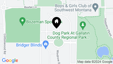 Map of 1763 Windrow Drive, Bozeman MT, 59718