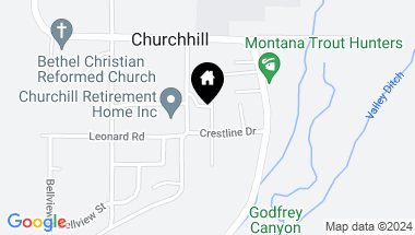 Map of 55 Mission Way, Churchill MT, 59741