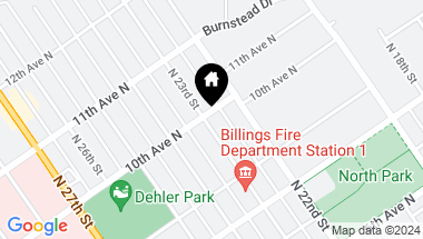 Map of 945 N 23rd Street, Billings MT, 59101