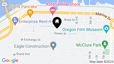 Map of 134 Duane ST, Astoria OR, 97103