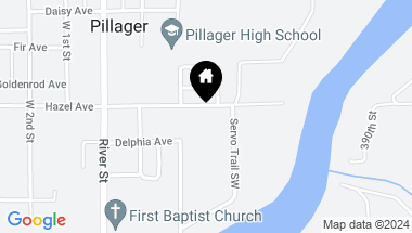 Map of 316 E Hazel Avenue, Pillager MN, 56473