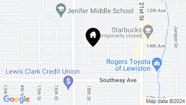 Map of 1407 18th Street, Lewiston ID, 83501