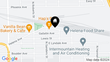 Map of 1524 Gallatin Avenue, Helena MT, 59601