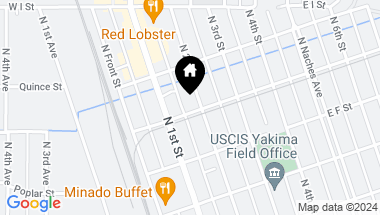 Map of 702 N 2nd Street, Yakima WA, 98902