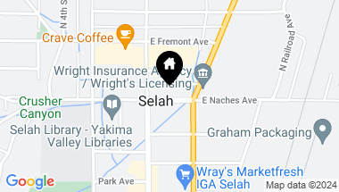 Map of 121 E Naches Avenue, Selah WA, 98942