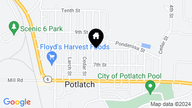 Map of 750 Spruce Street, Potlatch ID, 83855