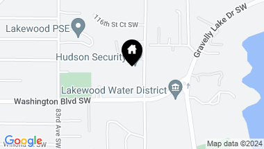 Map of 11822 Interlaaken Drive SW, Lakewood WA, 98498