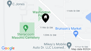 Map of 10115 SW 119th st sw, Lakewood WA, 98498