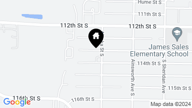 Map of 1708 113th Street S, -1404, Tacoma WA, 98444