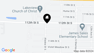 Map of 1645 Lafayette Street S, Tacoma WA, 98444