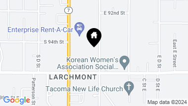 Map of 9426 A Street, Tacoma WA, 98444