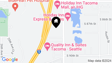 Map of 8702 -8716 S Hosmer Street, Tacoma WA, 98444