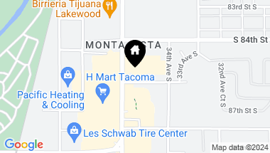 Map of 8533 S Tacoma Way, Lakewood WA, 98499