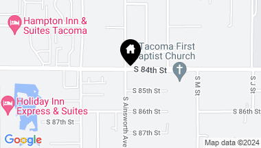 Map of 8401 S Ainsworth Avenue, Tacoma WA, 98444