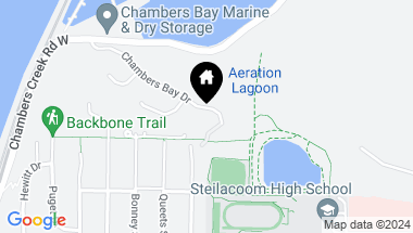 Map of 2840 Chambers Bay Drive, Steilacoom WA, 98388