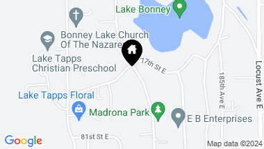 Map of 7701 182nd Avenue E, Bonney Lake WA, 98391