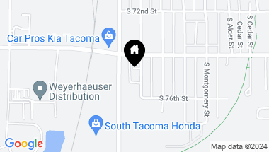 Map of 7424 S Puget Sound Avenue, Tacoma WA, 98409