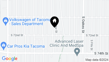 Map of 7037 S Alder Street, Tacoma WA, 98409