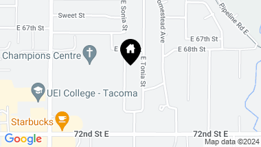 Map of 6825 E Sonia Street, Tacoma WA, 98404
