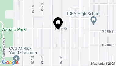 Map of 6810 S I Street, Tacoma WA, 98408
