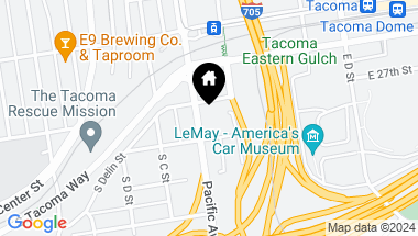 Map of 2705 Pacific Avenue, Tacoma WA, 98402