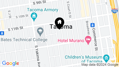 Map of 1127 Tacoma Avenue S, Tacoma WA, 98402