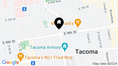 Map of 818 Yakima Avenue, Tacoma WA, 98405