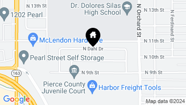 Map of 1011 N Bennett Street, Tacoma WA, 98406