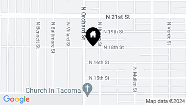 Map of 5010 N 18th Street, Tacoma WA, 98406