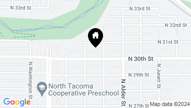 Map of 3311 N 30th Street, Tacoma WA, 98407