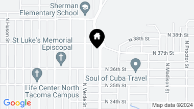 Map of 3630 N Stevens Street, Tacoma WA, 98407
