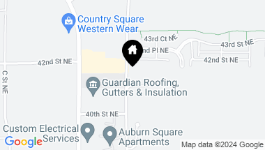 Map of 925 NE 40th Street, Auburn WA, 98002