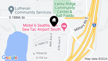 Map of 18912 46th Avenue S, SeaTac, Sea Tac WA, 98188