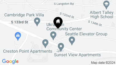 Map of 7035 S 133rd Street #C100, Seattle WA, 98178