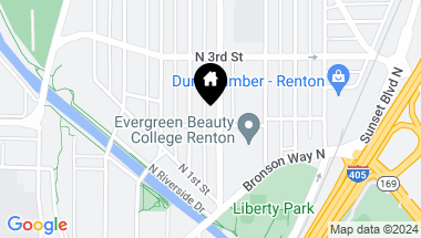 Map of 1010 N 2nd Street, Renton WA, 98057