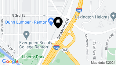 Map of 209 Sunset Boulevard NE, Renton WA, 98055