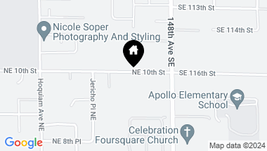 Map of 5501 NE 10th Street, Renton WA, 98056