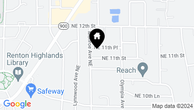 Map of 3306 NE 11th Street, Renton WA, 98056