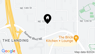 Map of 2132 NE 14th Place, Renton WA, 98056