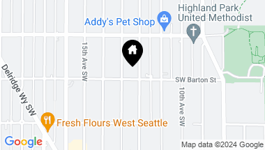 Map of 1206 SW Barton Street, Seattle WA, 98106