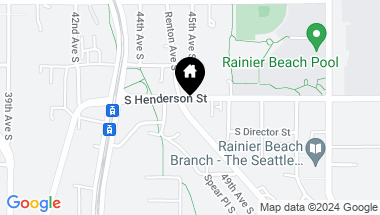 Map of 4519 S Henderson Street, Seattle WA, 98118